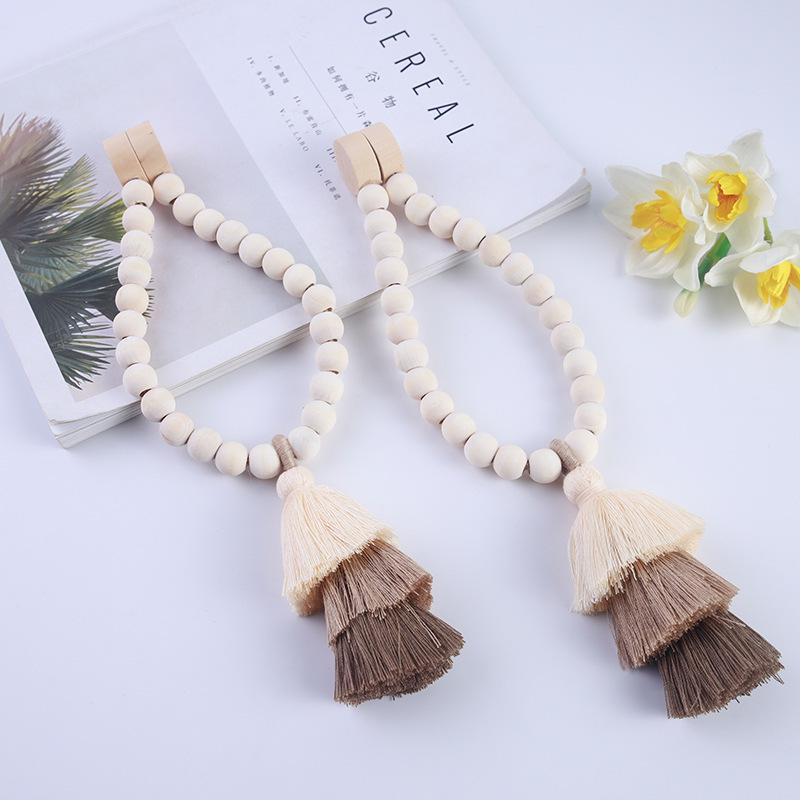 Pearl Magnetic Curtain Tieback Buckle - No-Punch Tie Rope Accessory