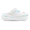 Crocs Crush Clog EVA Ocean & Shell Puff Shoes Casual & Comfortable Hole Shoes Women's White Blue