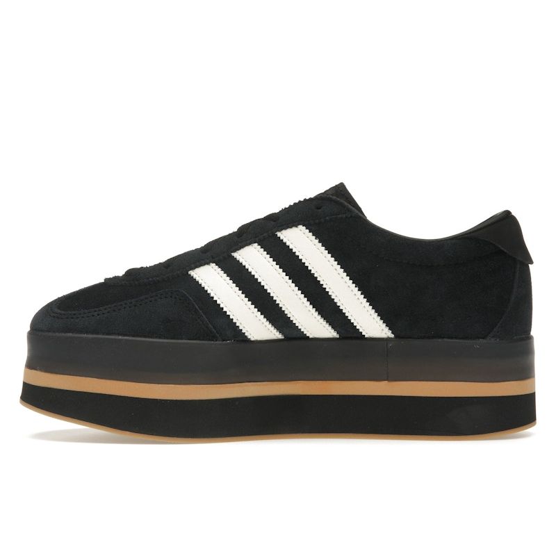 Adidas  Gazelle Stack Black Cream Gum Women Sneakers Core-Black Cream-White JS0239