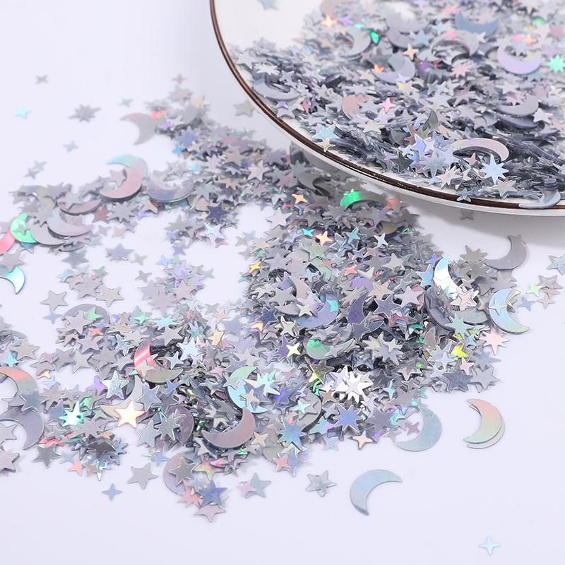 15g/Pack Iridescent Glitter Star Confetti Ramadan EID Mubarak Home Decoration Wedding Birthday Table Scatter Muslim Party Supply