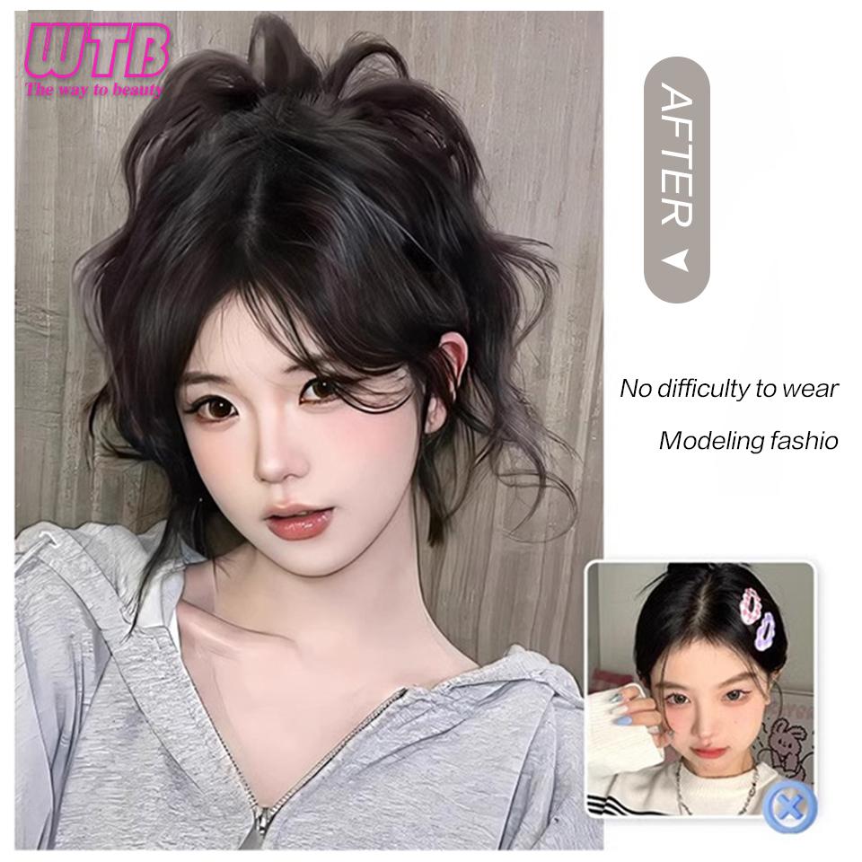 WTB Grab Clip krátké vlasy vysoký culík s různými parukami ze syntetických vláken