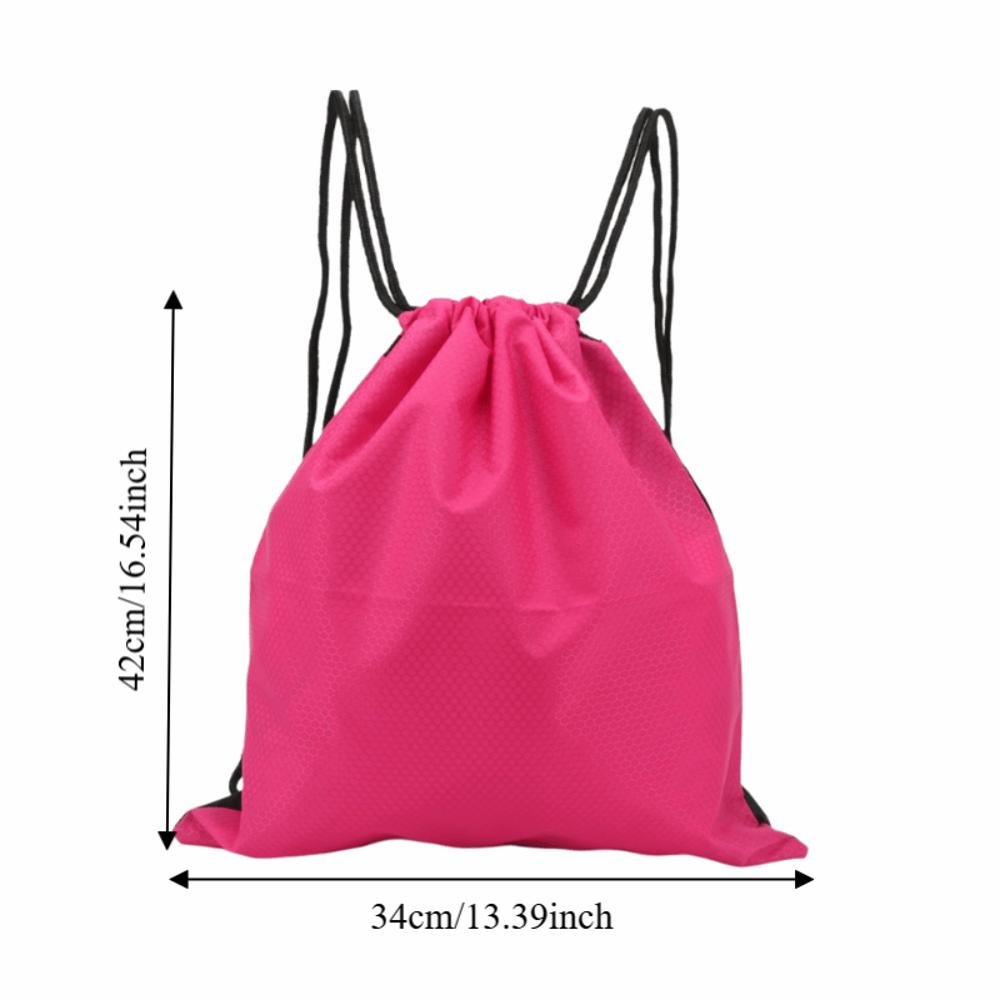 2 Pcs Durable Oxford Cloth Gym Sack Waterproof Lightweight Sports Drawstring Backpack Drawstring Backpack Outdoor Sports