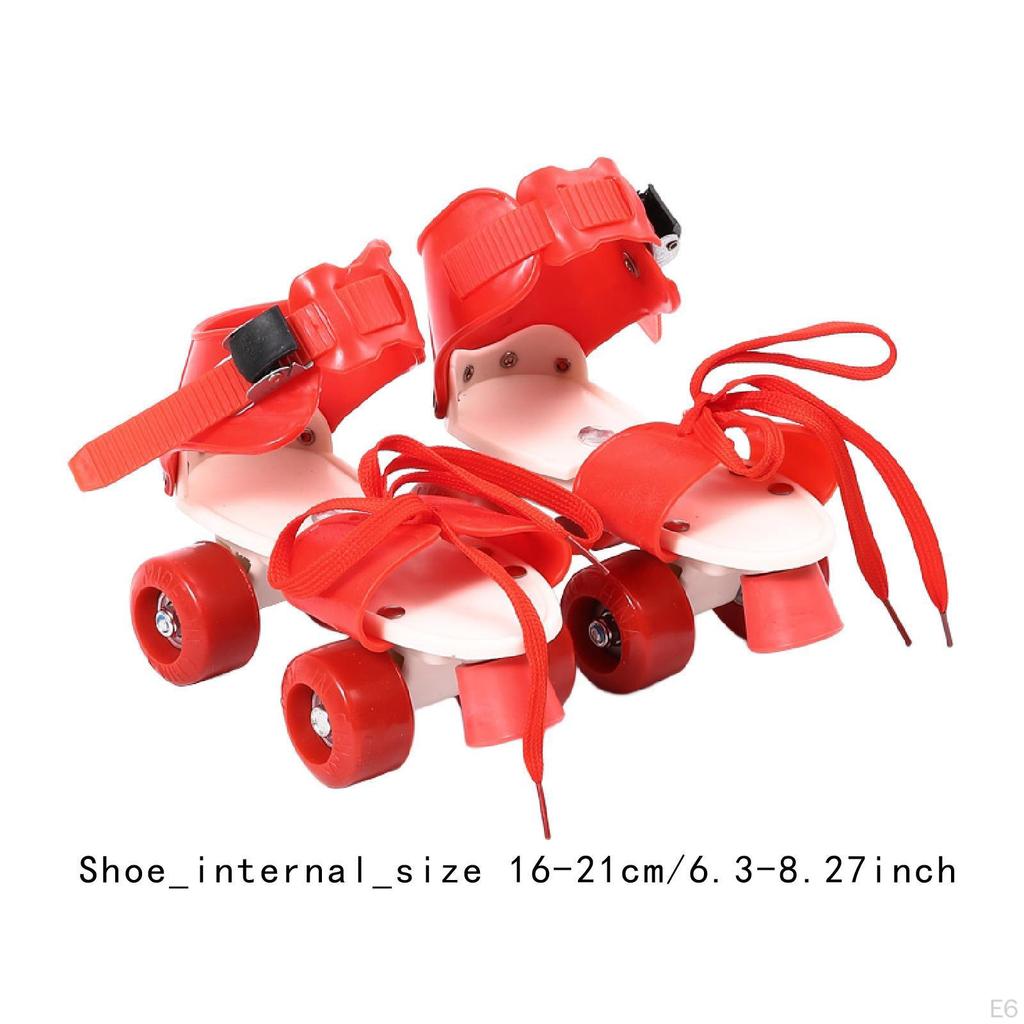 Dětské kolečkové brusle, dvouradové, lehké a pohodlné, čtyřkolečkové chrániče pro děti,