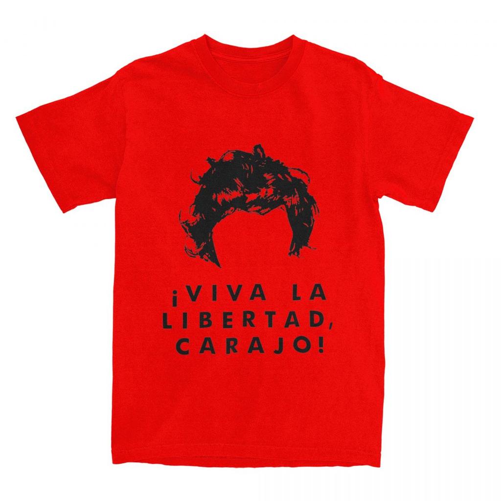 LIVE FREEDOM BLACK MILEI T-Shirt javier milei Neuheits-T-Shirts Kurzarm-T-Shirt Sommer Baumwolle O-Ausschnitt Übergröße Kleidung