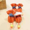 4pcs/Set Thicken Waterproof Dog Shoes Anti-slip Rain Snow Boot Warm Footwear Outdoor Walking for Small Cats Puppy Socks Booties