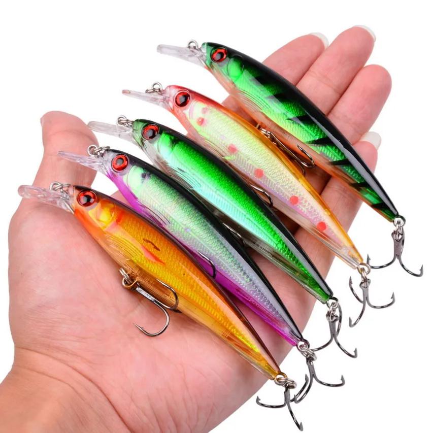 Random Fishing Lure Set High Quality Swimming Bait Minnow Mini Crank Wobble Bait Crankbait Artificial Bait
