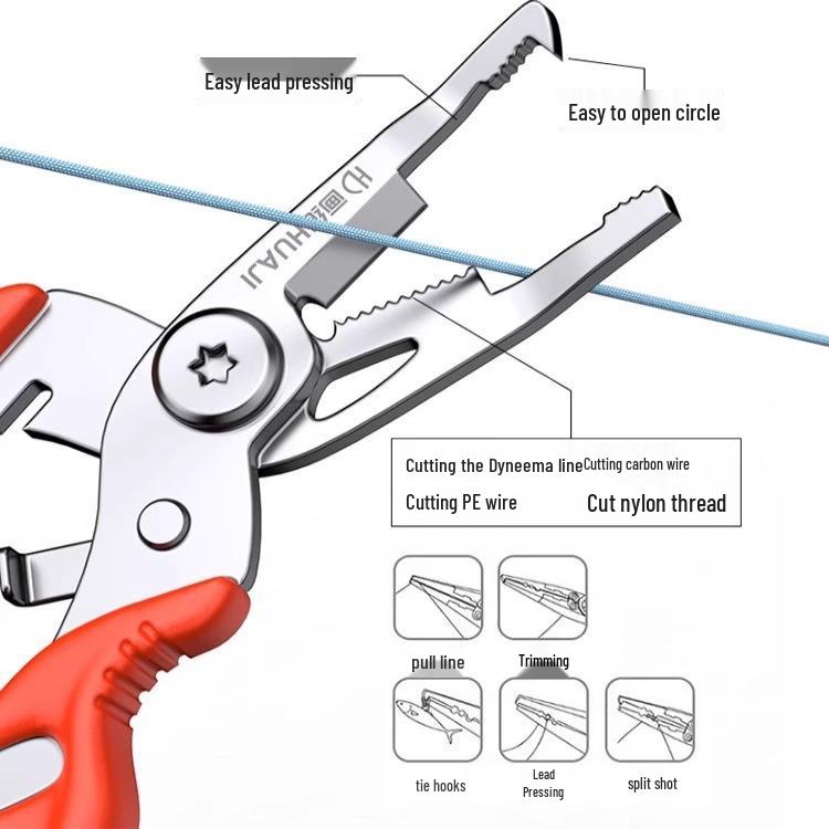 Newcomer Offer: Multifunctional Stainless Steel Fishing Pliers with PE Line Cutter & Fish Controller – 0.01 Shipping
