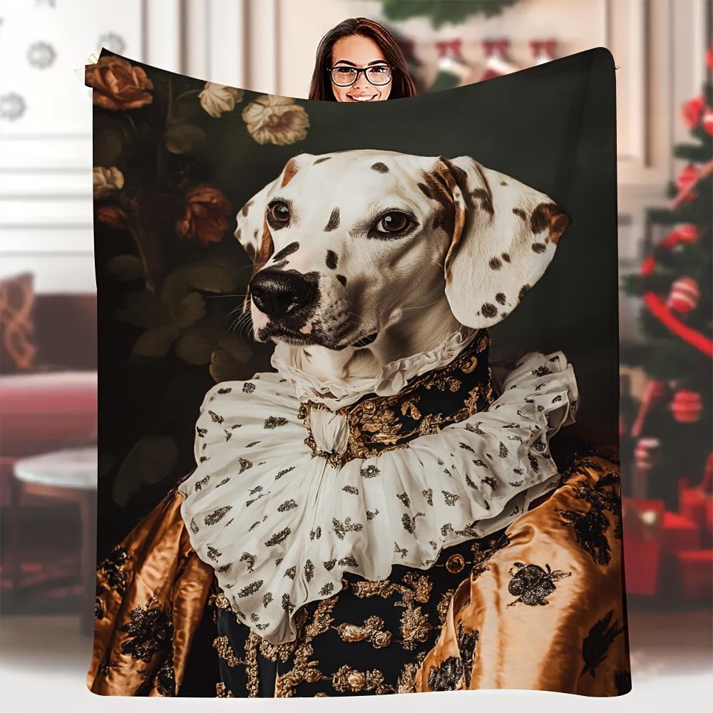 

Spotpatterned Dalmatian dog blanket Bed cover made of flannel suitable for all seasons Machine washable 75x100cm