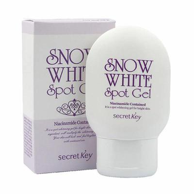 [Secret Key] Gel anti-taches Snow White 65 g, texture légère, éclaircissante, hydratante, cosmétiques coréens, Kbeauty, échantillon