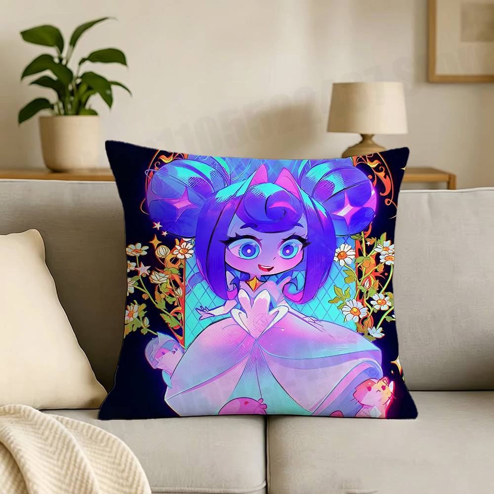 Cartoon KKnights of GGuinevere Cartoon Printing Pillowcase Customized Pillow Cover for Sofa Home Decor