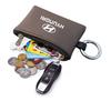 Car Leather Key Wallet Card Bag Emblem keychain Pouch For Hyundai I10 Creta Matrix Bayon Venue Ioniq IX35 Sonata IX20 GDI Equus R5