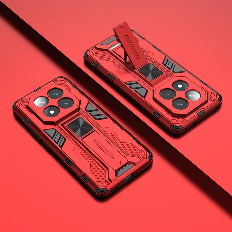 For Xiaomi Redmi Note 14 Pro Plus 5G Case Shockproof Armor Case for Redmi Note 14 Pro 4G 5G Car Magnetic Holder Back Cover