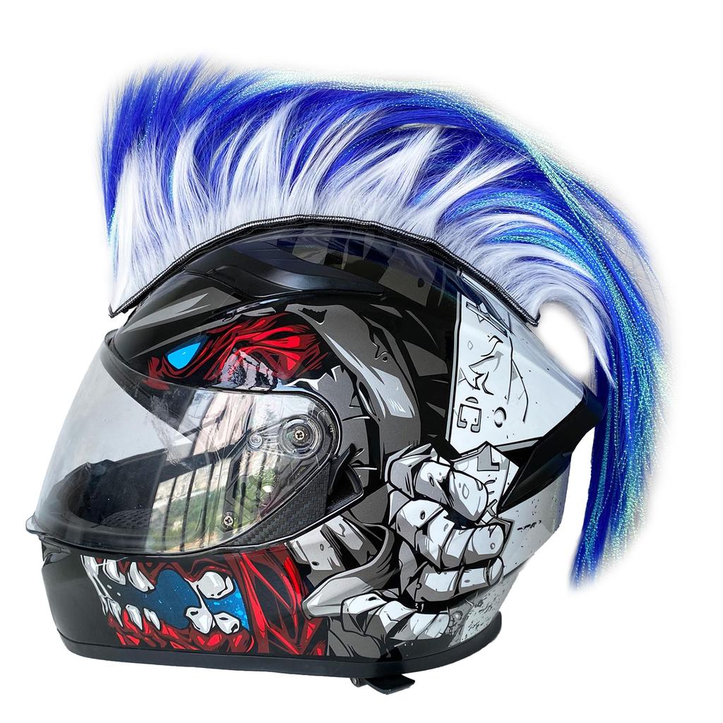 Motorcycle Helmets Cocks Wig Cocks Helmets Decors Eye Catching Designs with Breathable Material for Long Lasting Comfort