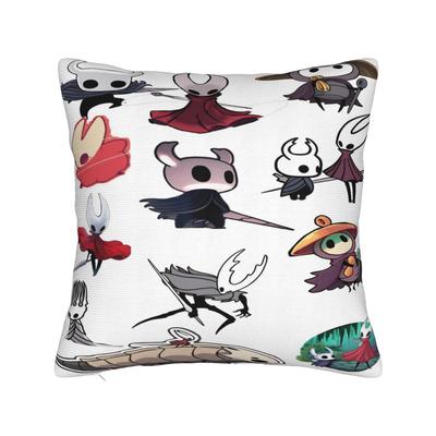 Hollow Knight Cartoon Game Knight and Hornet  Pillow Cover  Soft Cushion Cover Vintage Pillow Case For Living Room Bed Chair