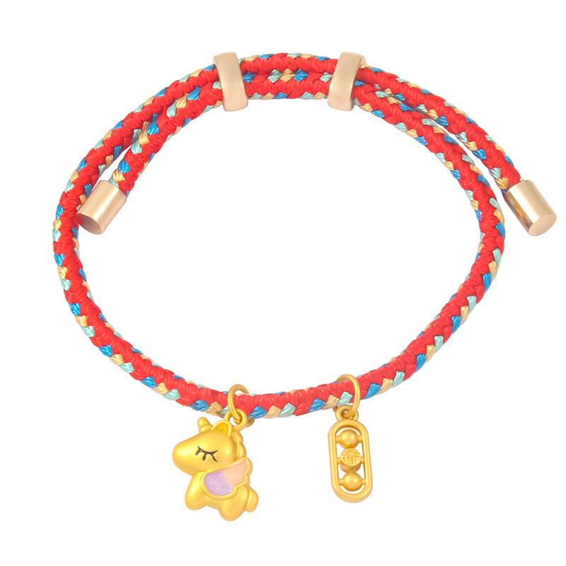 

Браслет-браслет из сплава в китайском стиле со знаком зодиака Лошадь, с модным дизайном, для подарка Style A