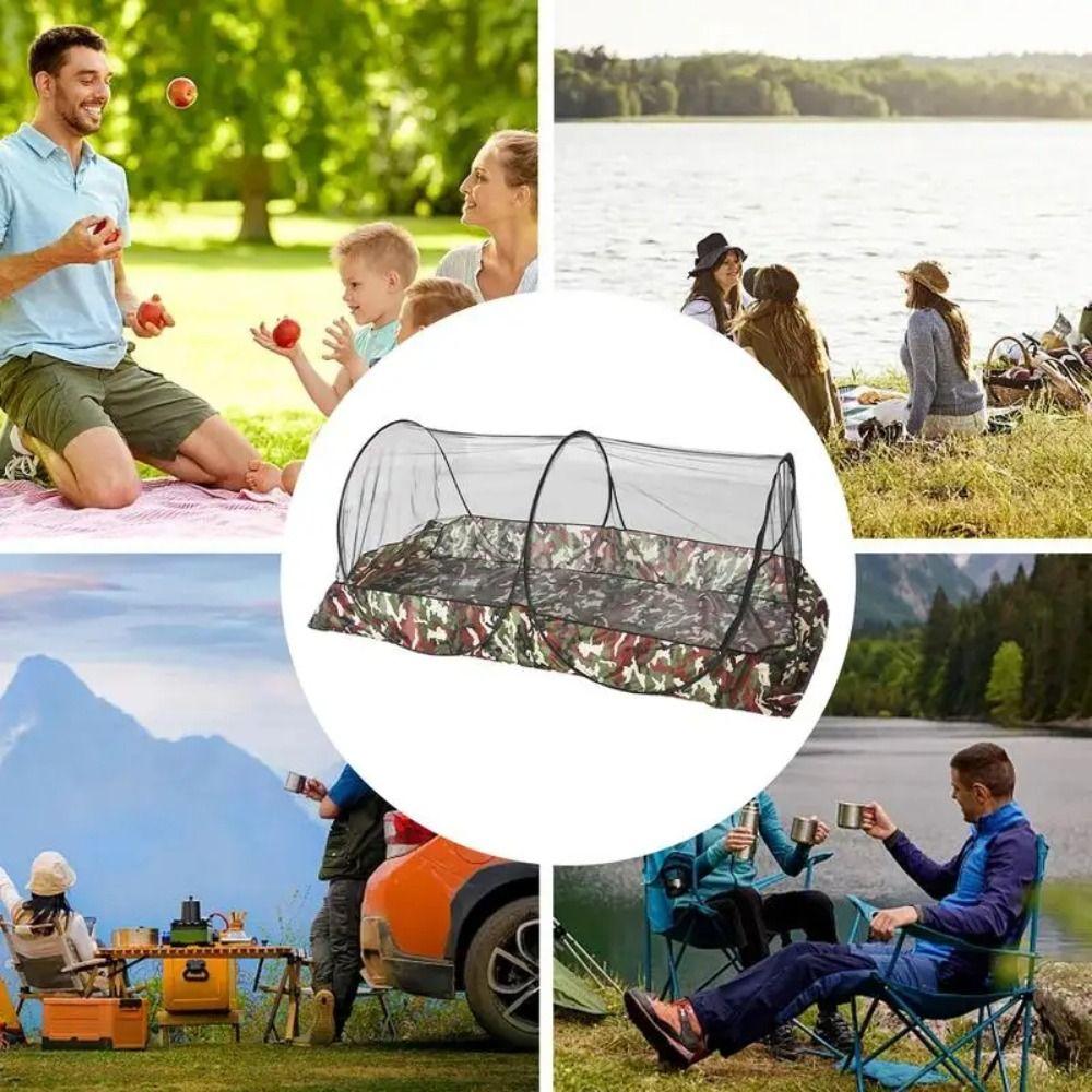 Folding Outdoor Mosquito Net Mesh Tent Portable Mosquito Net Camo Camping Mosquito Net Tent Trips
