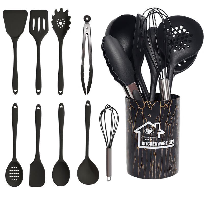 ZISIZ 10-Piece Silicone Kitchen Utensil Set