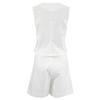 European & American Design Cotton Linen Suit: Women's Summer Casual Sleeveless Vest & Shorts Set