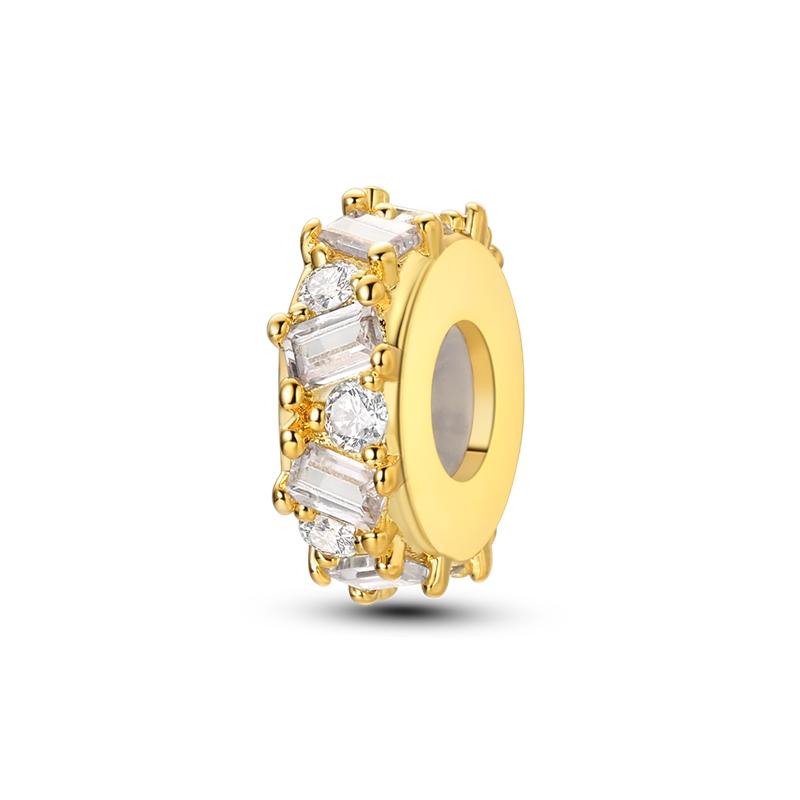 Gold Serie DIY Charms Perlen Original 925 Silber Eingelegt Zirkonium Sonne Leopard Anhänger Passend Armband Schmuck Geschenk Kennzeichnung