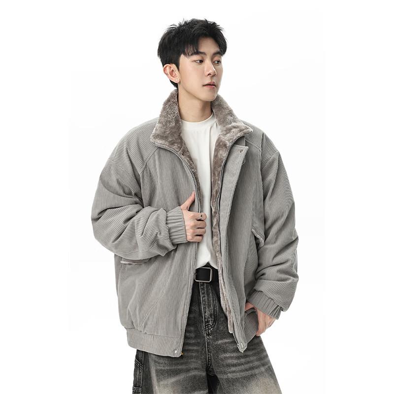 VUUG Herrenmode Fleecegefütterte Wattierte Jacke