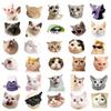 10/30/50pcs Cute Cat Sticker Toys Aesthetic Children Korean Decoration Scrapbooking Stationery School Supplies Toy for Kids TMZ