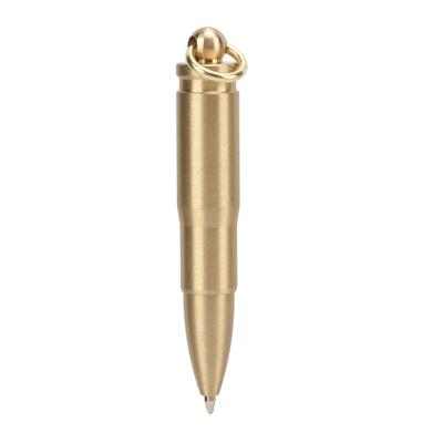 Kugelschreiber Action Pen Pocket Messing Notfall-Stift mit Schlüsselanhänger für Outdoor Camping Reisen