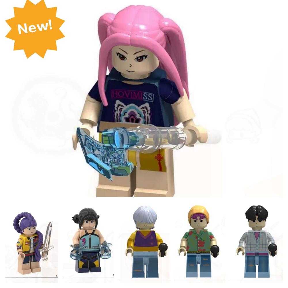 Neues Produkt: KPop Dämonenjäger Bausteine, Rumi Zusammenbaumodell Puppe, Bausteinspielzeug