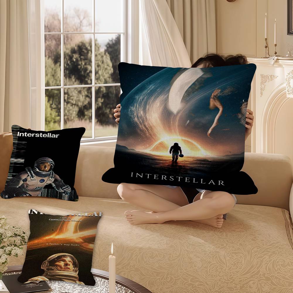 Interstellar Movie Cushion Cover Inches Farmhouse Decor Home Throw Pillow Covers for Couch Decorations