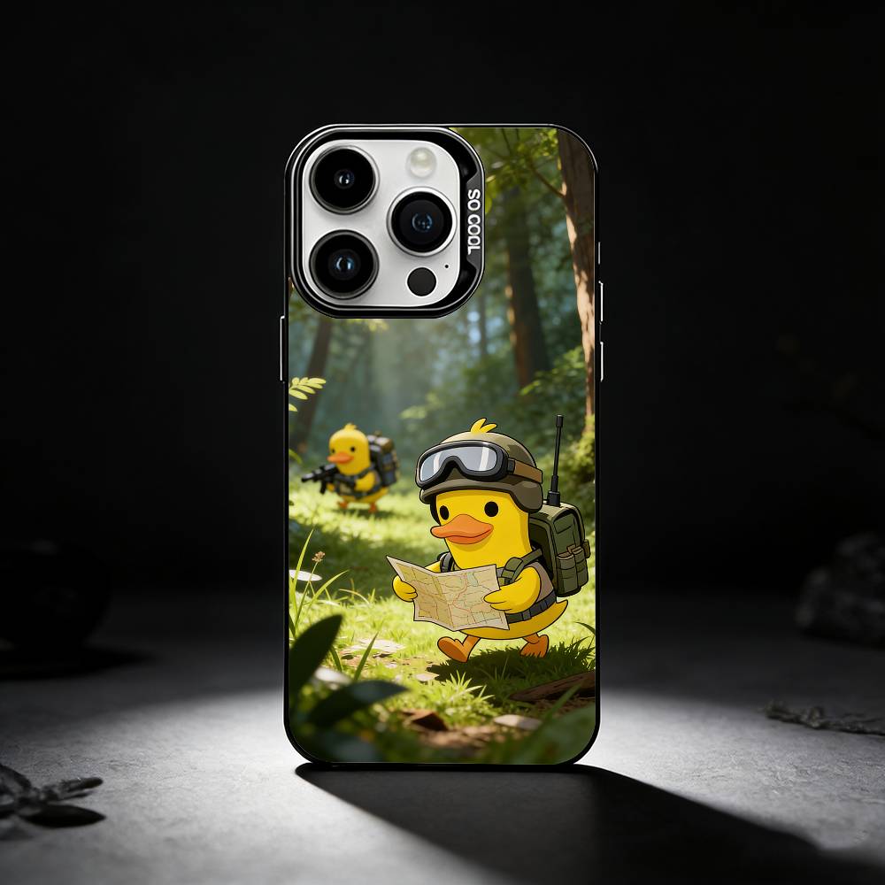 E-Escape From D-Duckov Cute Phone Case For iPhone 17,16,15,14,13,12,11 Plus,Pro Max,XS,Colored silver phone case iPhone11PROMAX