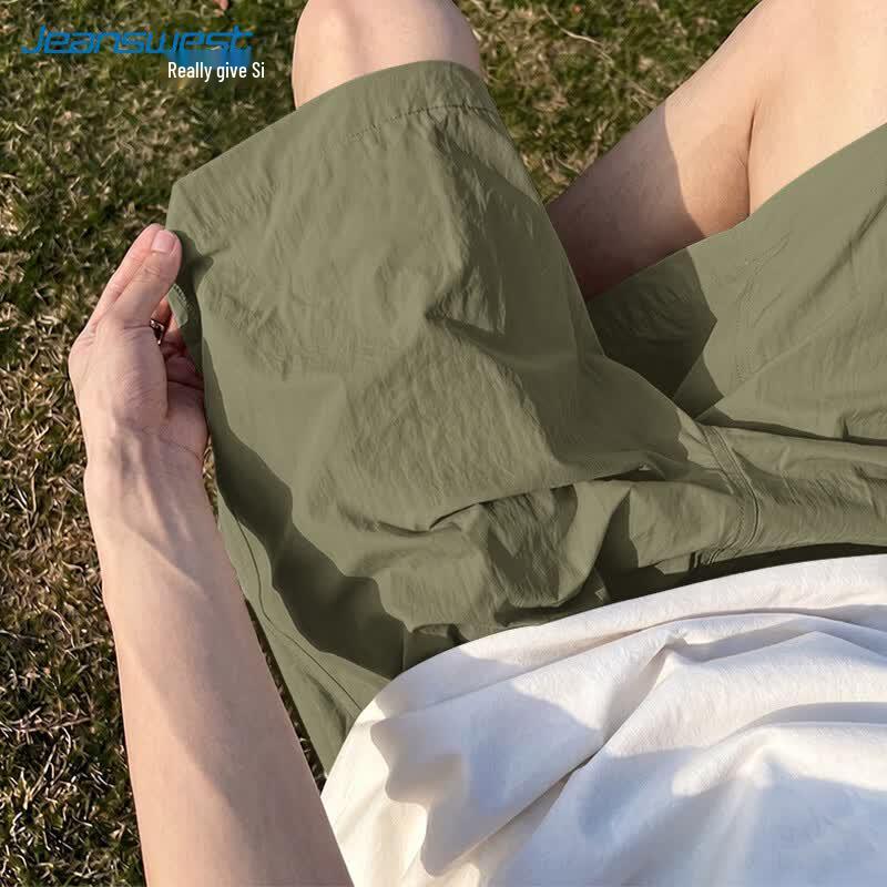 Jeanswest Men's Ice Silk Breathable Casual Summer Shorts