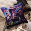 Band C-Coldplay Cushion Cover Inches Farmhouse Decor Home Throw Pillow Covers For Couch Decorations