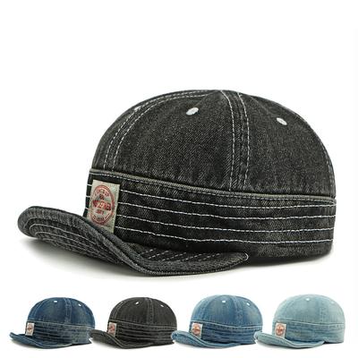 Men Denim Hat Women Baseball Cap Retro Flat Cap