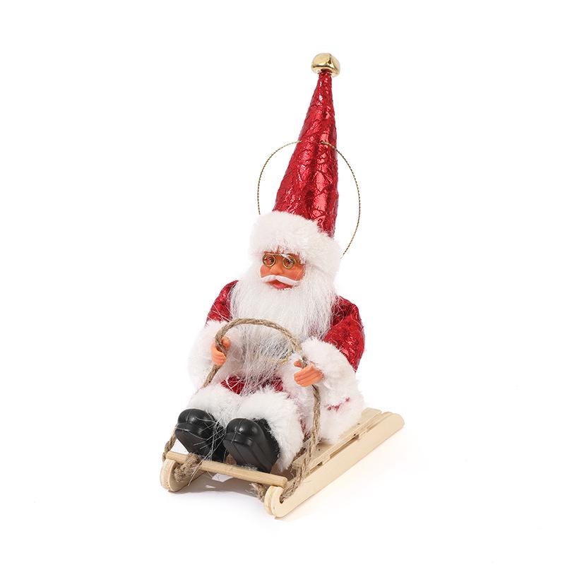 Christmas Santa Claus Skiing Doll Tree Pendant