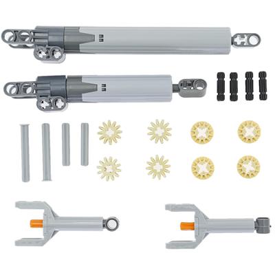 22 Pieces Technical Power Up Linear Actuator Kit Hydraulic Cylinder Piston Bracket Robot Car Gear Axle Set Compatible with Lego S/L/XL