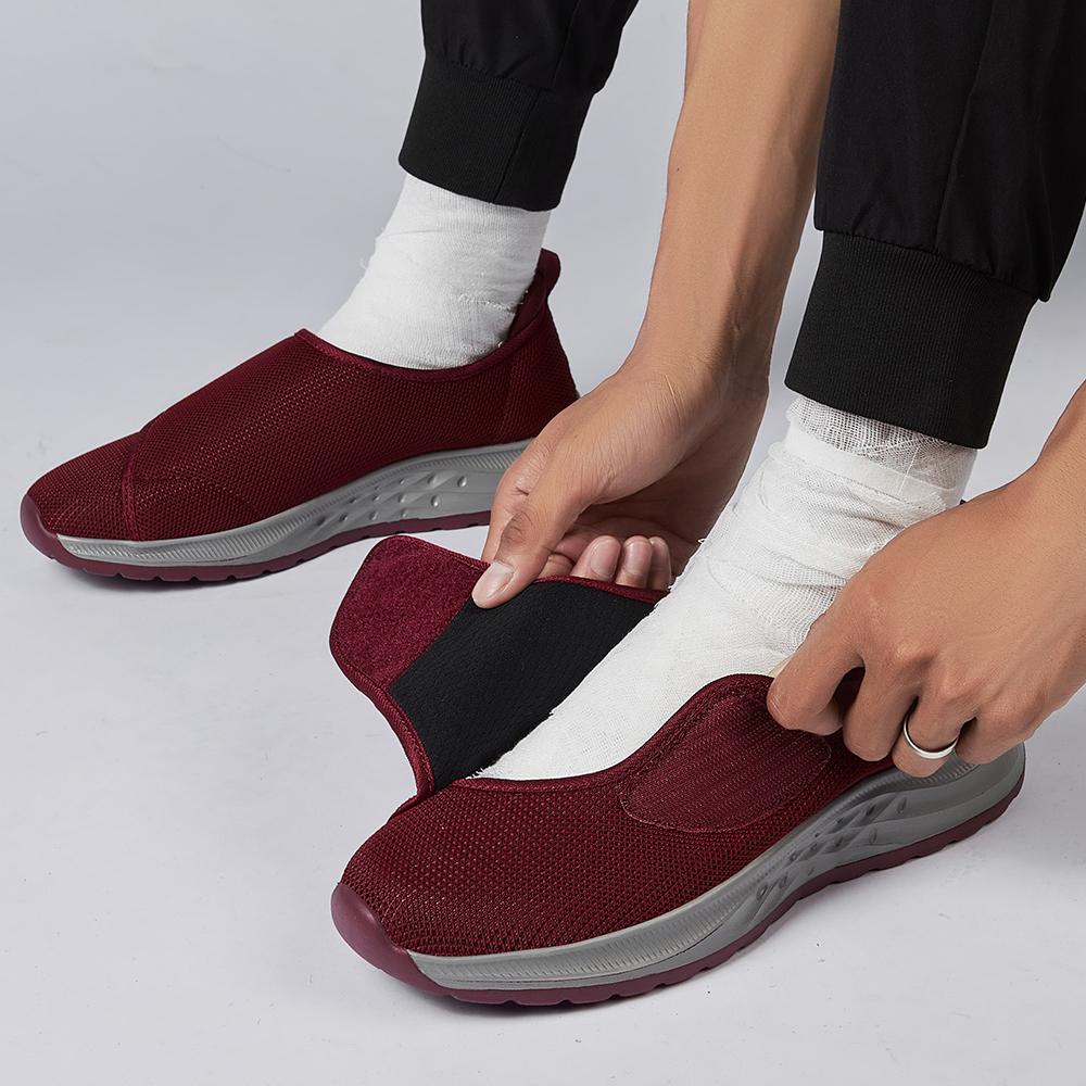 Wide Toe Sneakers For Fat Foot Diabetes Shoes Hallux Valgus Bunion Orthopedics Swollen Feet Thumb Eversion Footwear