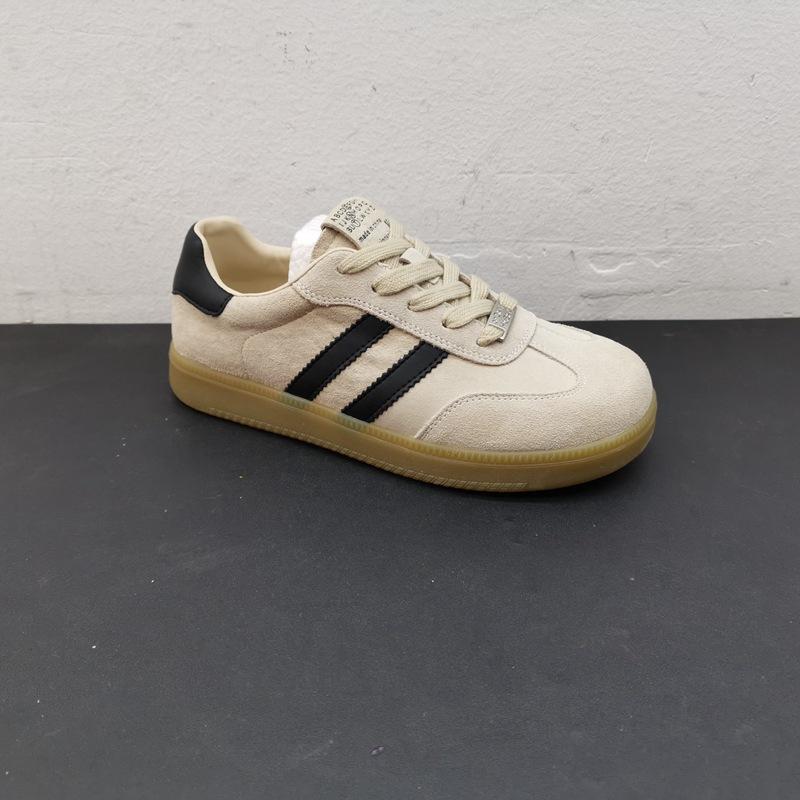 Leather Women's Spring Models Breathable Flat Bottom Lace-up Color Matching Casual Board Shoes Single Shoes Women's Tide