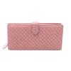 Used Intrecciato Bifoldpurse Leather Pink Used Women