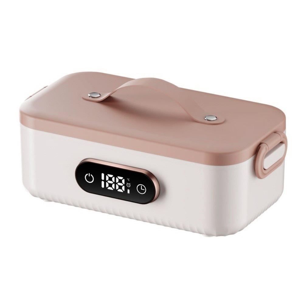 4-speed Temp Wireless Heating Food Container Cordless & Water-free Electric Lunch Box Travel Meals