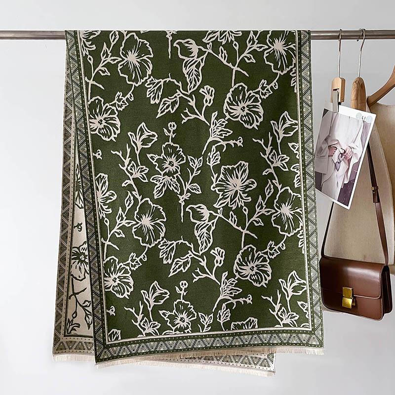 Autumn and Winter Student Scarf Women's High-end Fashion Printed Scarf Shawl