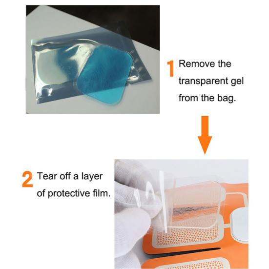 10Pcs Hydrogel Pads Abdominal Gel Fitness Equipment Machine Stickers for EMS AB