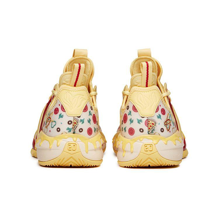Anta GH2 Pizza Non-Slip Wear-Resistant Low-Top Basketball Shoes Men sneaker Yellow White Red 112131103-7