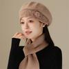 Winter Mother Hat Women's Fashion Knitted Beret In The Elderly Anti-cold Warm Wool Hat