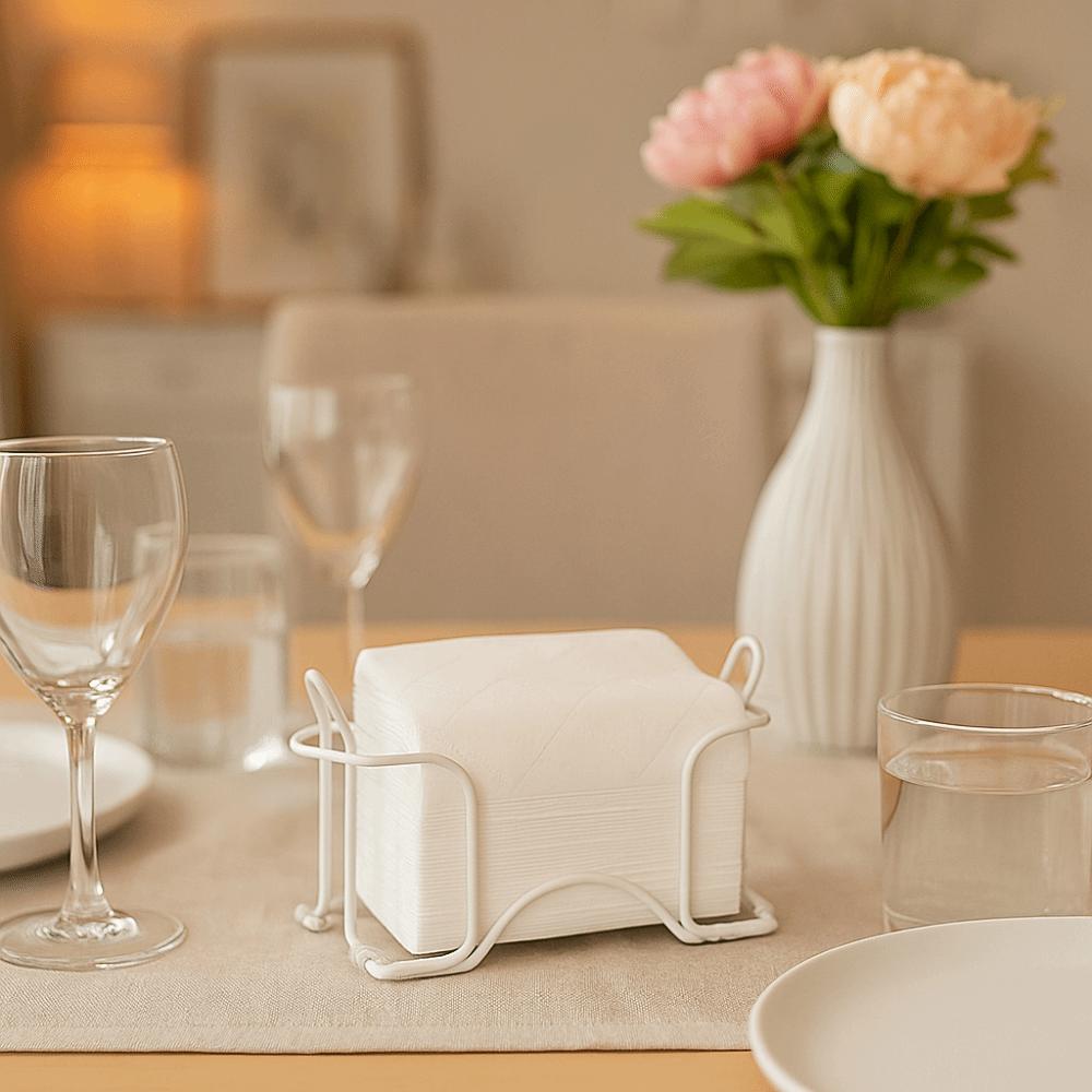 Anti-Rust Vertical Napkin Holder Minimalist Metal Storage Rack Tissue Holder  Bathroom Storage