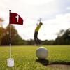 Portable Golf Practice Flagstick Set With ABS Putting For Indoor Outdoor Training