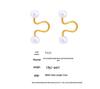 Chic High-End Geometric Imitation Pearl Earrings, 18K Gold-Plated Titanium Steel, Niche Design, Non-Fading.