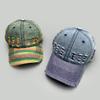 Sunscreen Unisex Retro Peaked Hat Sunshade Distressed Colorful Casquette  All Seasons
