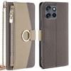 For Motorola Edge 50 Neo 5G Case Mirror Wallet Leather Phone Cover with Chain Shoulder Strap