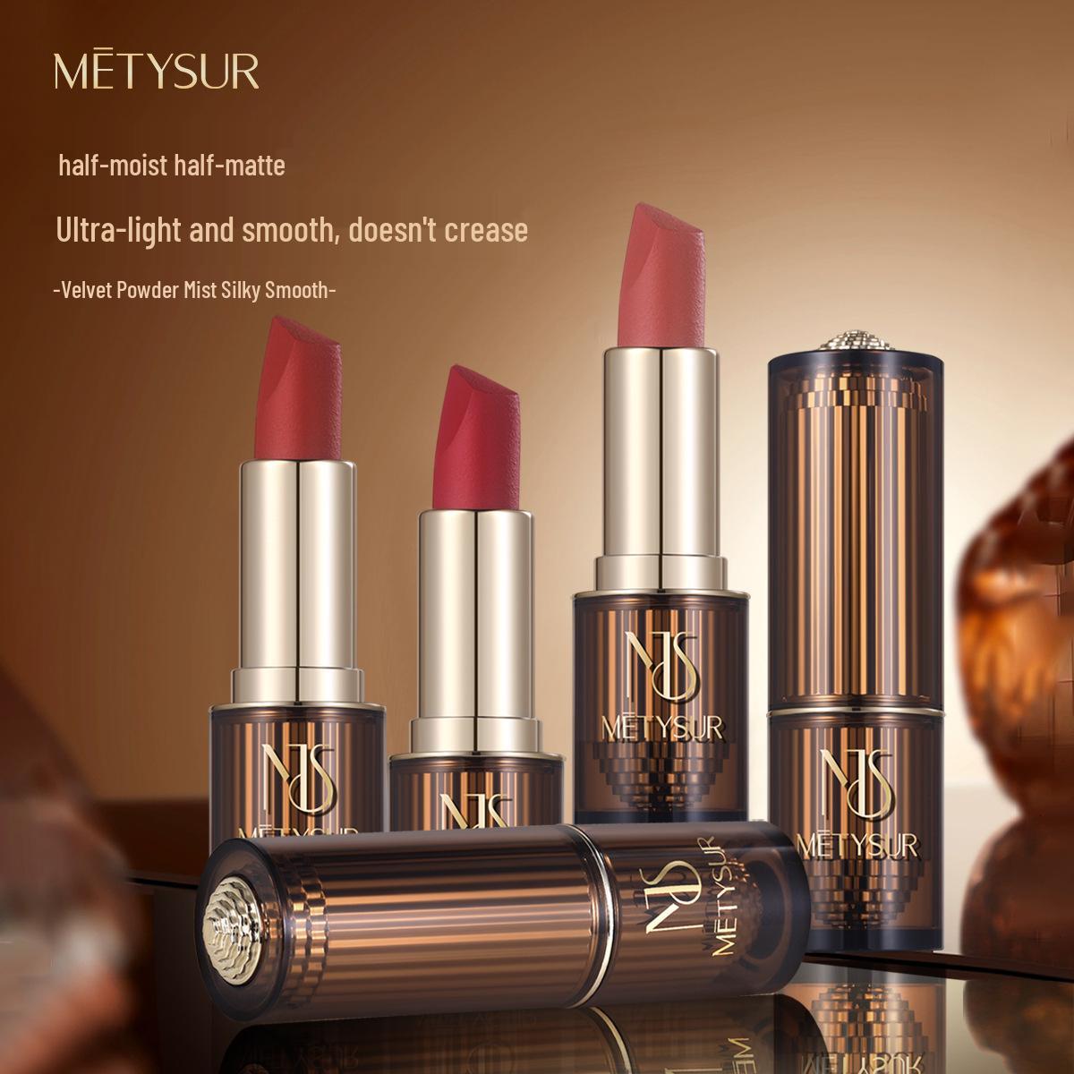 

Meiti Xiu Black Truffle Velvet Matte Long-Lasting Non-Stick Lip Gloss