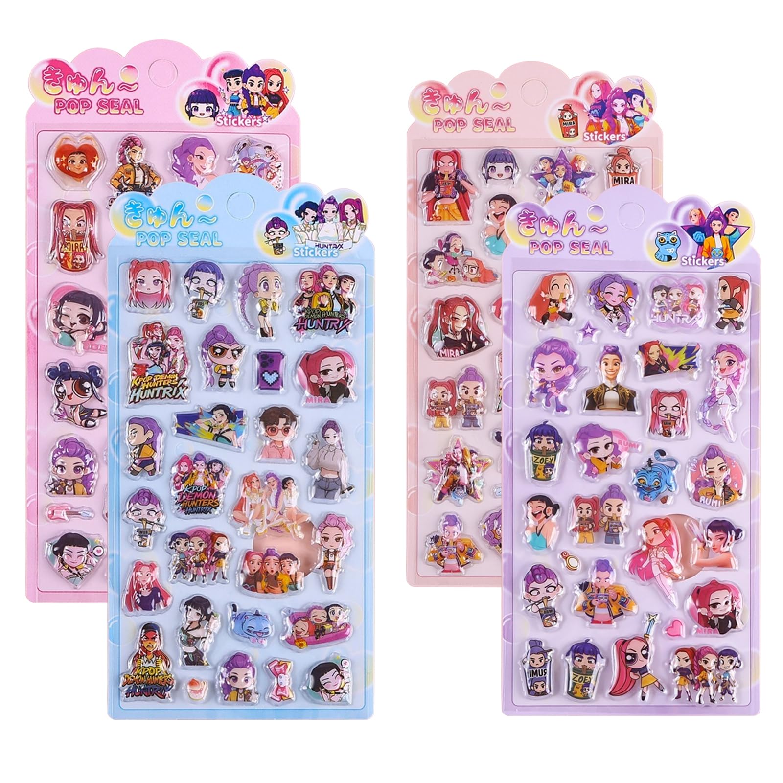 

Mayfoo 3D Puffy Stickers Cute Girl Epoxy Resin Moe Style Removable Decor for Notebooks Envelopes and More