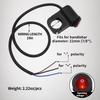 2PCS 7/8" Handlebar Switch - 12V Aluminum Alloy Motorcycle Light ON/Off Switch - Waterproof & Durable Design For Bike, ATV, LED Light (2 PCS)